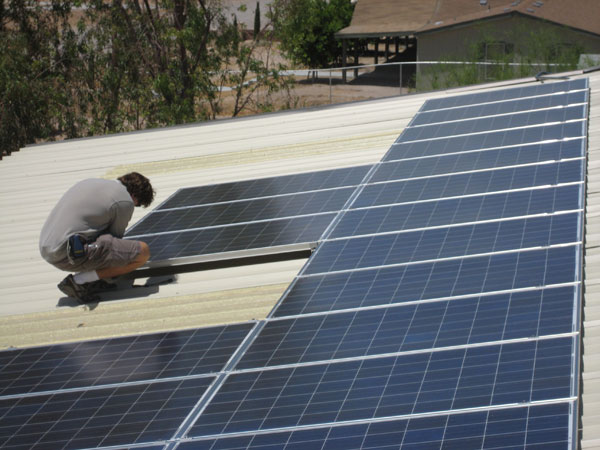 SoCal solar roof installation in progress Los Angeles